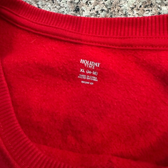 Cheerful Red Santa Christmas Sweatshirt - Picture 4 of 4